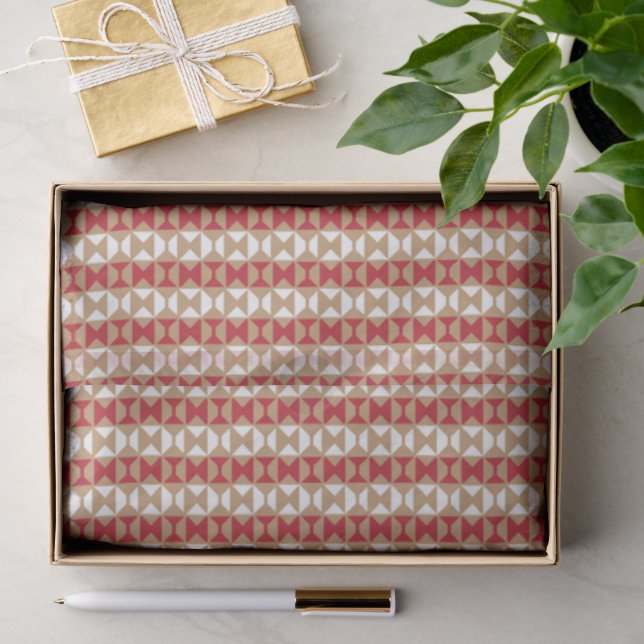 Boho-Wüstenstreifen-Design Seidenpapier (Geschenk)