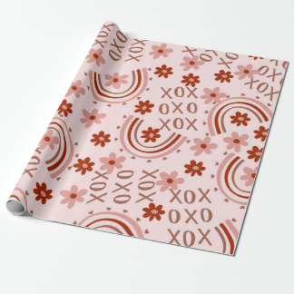 Boho Xoxo Valentine Geschenkpapier