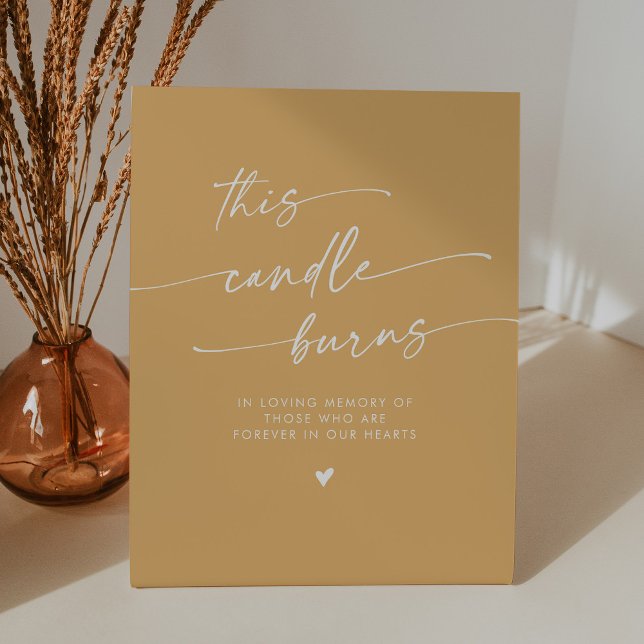 Boho Yellow Marigold Diese Kerze Burns Memorial Sockelschild (Von Creator hochgeladen)