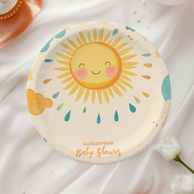 Boho Yellow Sunshine Pappteller (Von Creator hochgeladen)