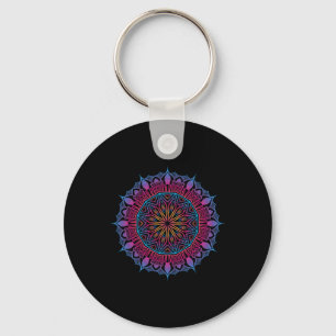 Boho Yoga Kunst Spirituelle Meditation Heilige Geo Schlüsselanhänger