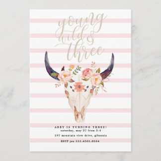 Boho Young Wild und Einladung zum 3. Geburtstag