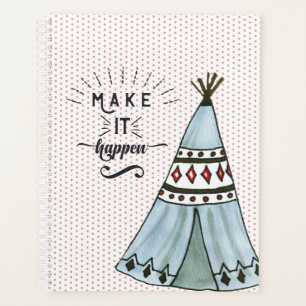 Boho-Zeltplaner 'Make it Happen' Planer