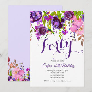 bohochkarätig Blumengebäck Einladung