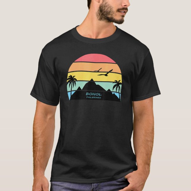 Bohol Philippines Beach Travel Palms Island El Nid T-Shirt (Vorderseite)