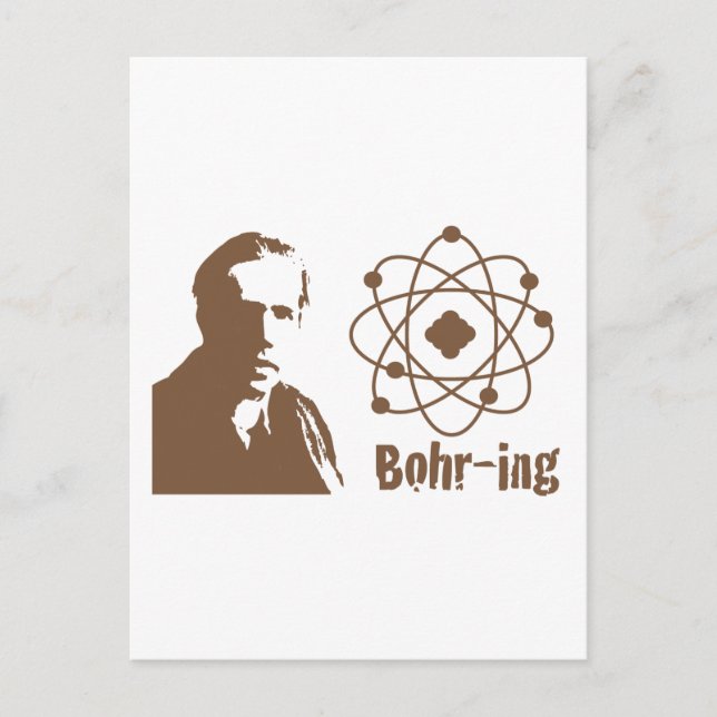 Bohr-ing Postkarte (Vorderseite)