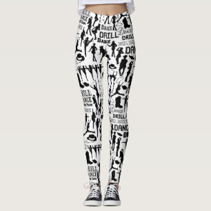 Bohrgerät-Tanz-Team-Schein Leggings