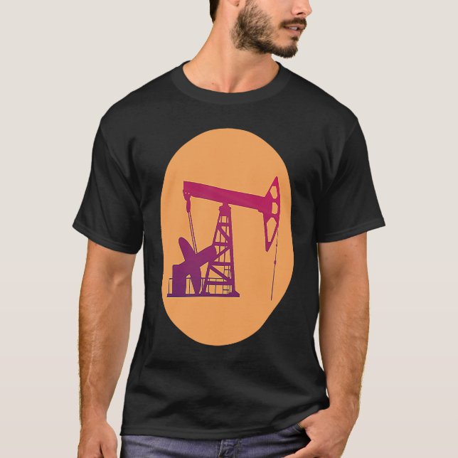 Bohringenieur Pumpjack Öl gut für Ölbohrinsel T-Shirt (Vorderseite)