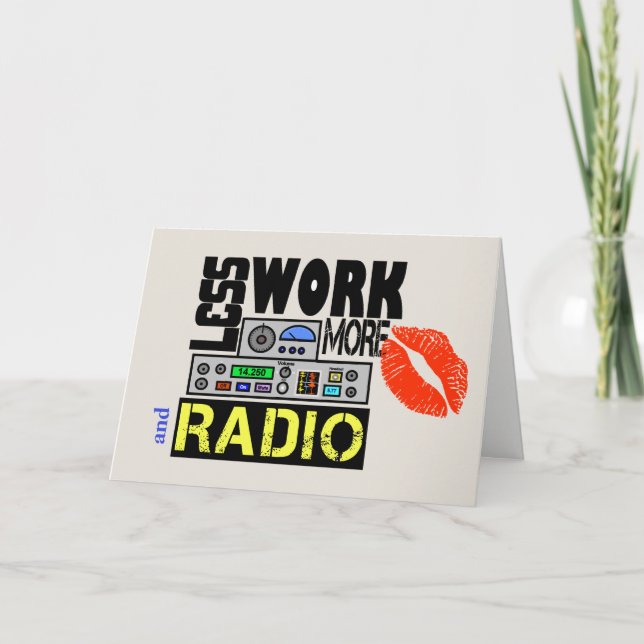 Bohrkarte für Ham-Funker Karte (Vorderseite)