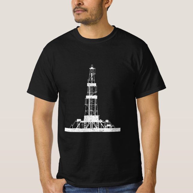 Bohrmaschine für Ölfeld T-Shirt (Vorderseite)