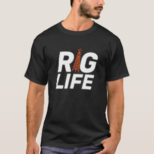 Bohrschiff "Rig Life I" Erdölbohrinsel Erdölförder T-Shirt