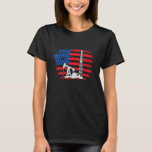 Bohrturm Amerika I Ölbohrturmbohrer T-Shirt