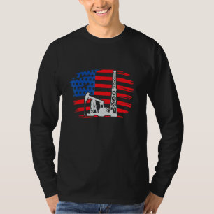 Bohrturm Amerika I Ölbohrturmbohrer T-Shirt