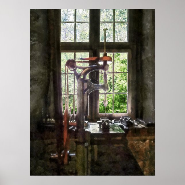 Bohrung drücken Sie durch Fenster Poster (Vorne)