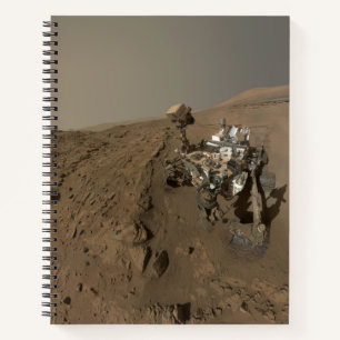 Bohrung Mars Curiosity Rote Marskulisse Notizbuch