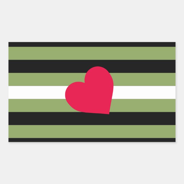 Boi Pride Flag Rechteckiger Aufkleber (Vorderseite)