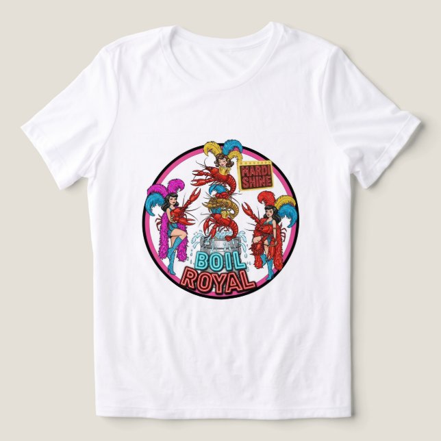 Boil Royal Mardi Shine T - Shirt! 👑 ✨ Tri-Blend Shirt (Design Vorderseite)