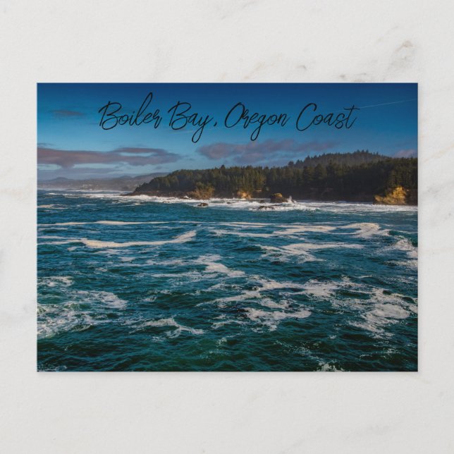 Boiler Bay Oregon Coast Postkarte (Vorderseite)