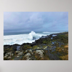 Boiler Bay Staat Wayside, Depoe Bay, Oregon Poster