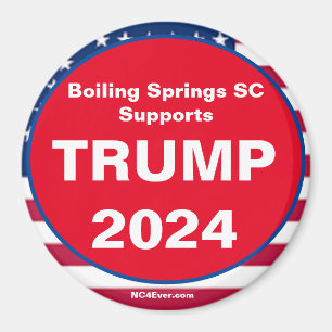 Boiling Springs SC unterstützt TRUMP 2024 Patrioti Magnet