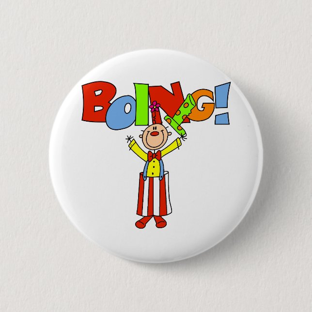 Boing Clown Button (Vorderseite)