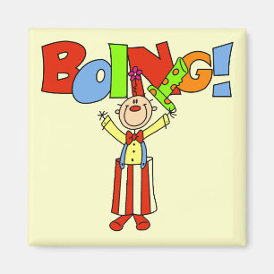 Boing Clown T-Shirts und Geschenke Magnet