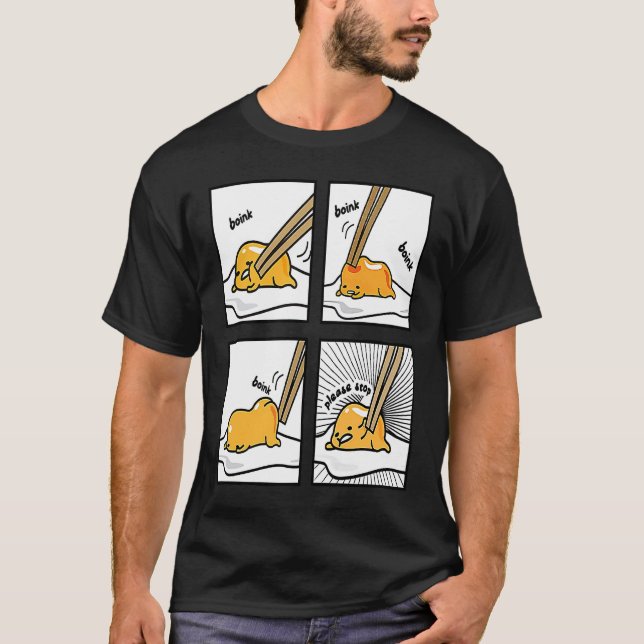 Boink Egg Yolk Please Stop Cute Lazy Sleepy Egg Fo T-Shirt (Vorderseite)
