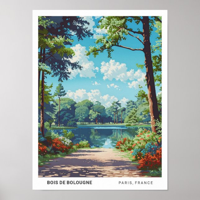 Bois de Bolougne Paris Poster (Vorne)