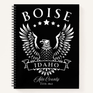 Boise Ada Landkreis Idaho Vintag Eagle Notizbuch