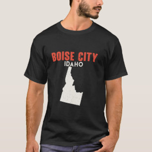 Boise City Idaho USA Staat Amerika Reisen Idahoan T-Shirt