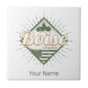 Boise City Idaho Vereinigte Staaten Vintag USA Tre Fliese