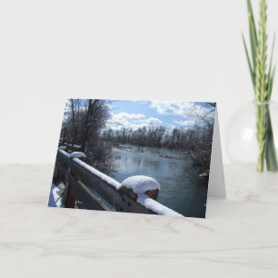 Boise-Fluss-Brücken-Karte Feiertagskarte