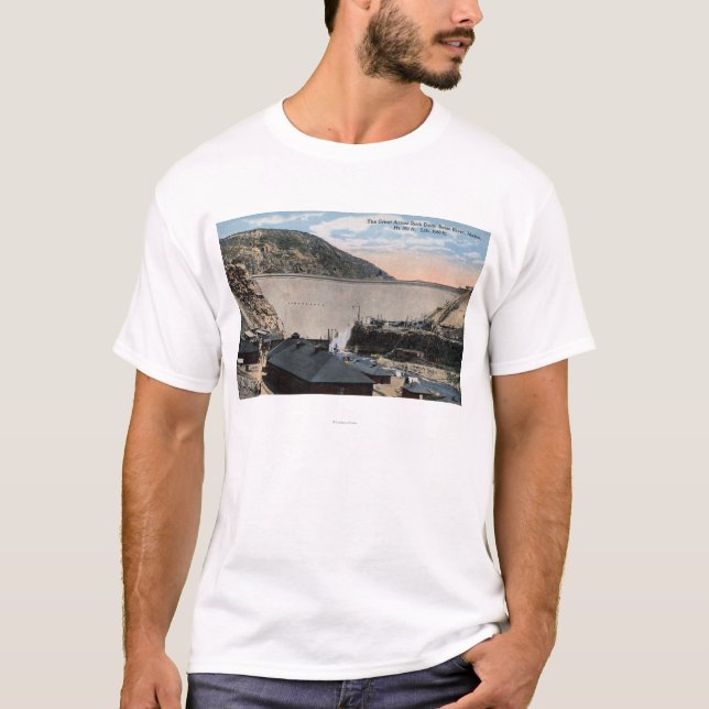 Boise-Fluss und große Pfeil-Felsen-Verdammung T-Shirt (Vorderseite)