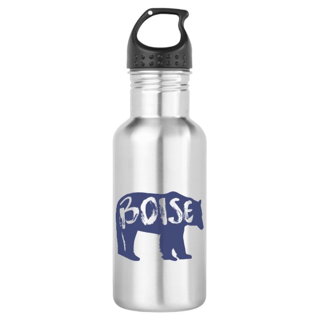 Boise Idaho Bear Edelstahlflasche (Vorderseite)