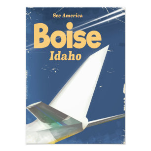 Boise Idaho Flugposter Fotodruck