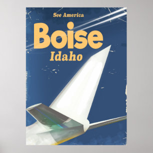 Boise Idaho Flugposter Poster