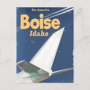 Boise Idaho Flugposter Postkarte