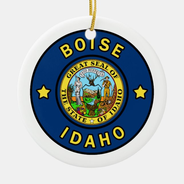 Boise Idaho Keramik Ornament (Vorne)