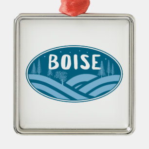 Boise Idaho Outdoor Ornament Aus Metall
