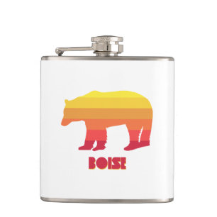 Boise Idaho Rainbow Bear Flachmann
