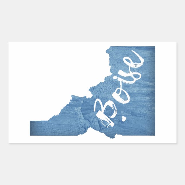 Boise, Idaho Rechteckiger Aufkleber (Vorderseite)