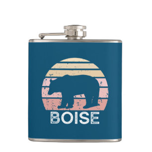 Boise Idaho Retro Bear Flachmann