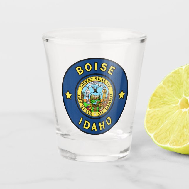 Boise Idaho Schnapsglas (Vorderseite)