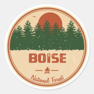 Boise National Forest Runder Aufkleber