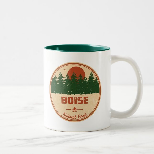 Boise National Forest Zweifarbige Tasse (Rechts)