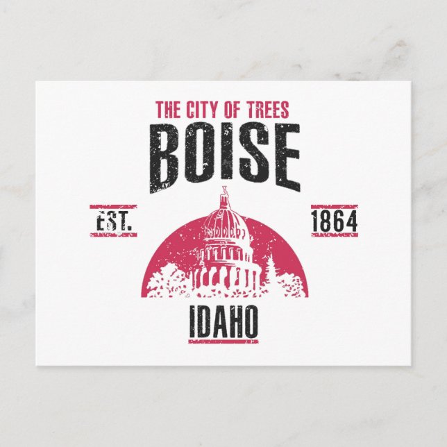 Boise Postkarte (Vorderseite)