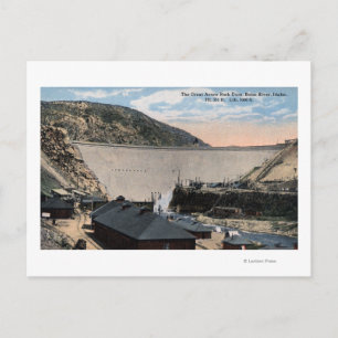 Boise River und Great Arrow Rock Dam Postkarte