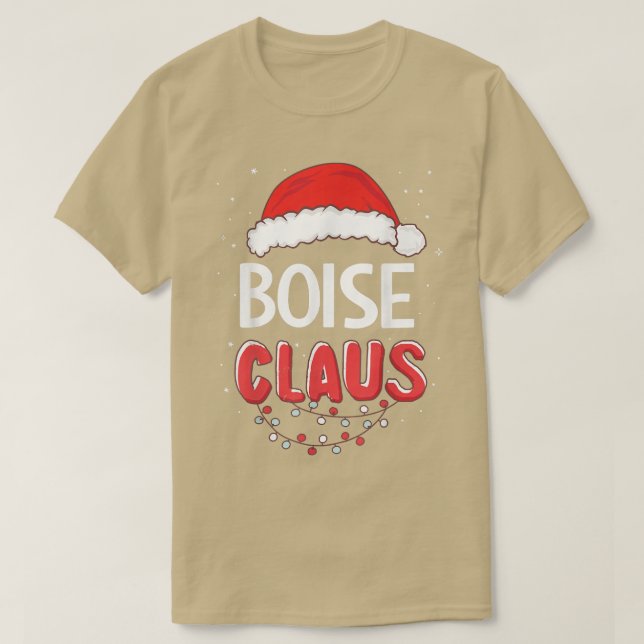 Boise Santa Claus Weihnachten Matching Costume T-S T-Shirt (Design vorne)