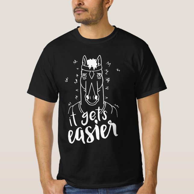 "Bojack Horseman It's Eeinfacher" T-Shirt (Vorderseite)