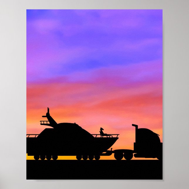 Bojack Reitwagen Schnellboot Abend Himmel Poster (Vorne)